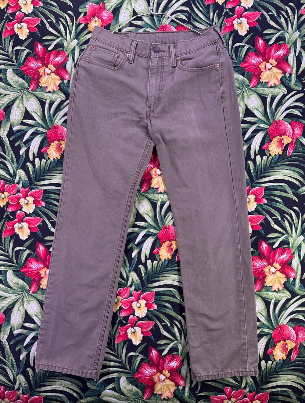 Vintage Levis  514 Canvas Gray White Tab Jeans Size 32